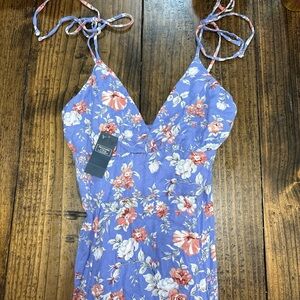 Abercrombie & Fitch Floral Purple women’s maxi dress